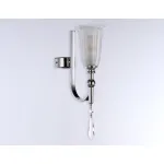 Настенный светильник с хрусталем TR3253 CH/FR хром/белый матовый E14 max 40W 375*100*225 от NovaLamp