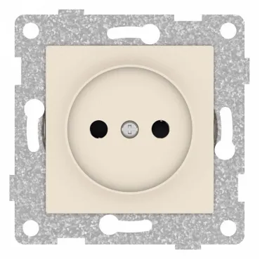 Розетка без заземления и со шторкой без рамки Gusi Electric UGRA С11Р2-003