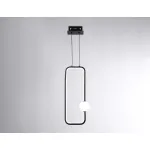 Подвесной светодиодный светильник FL66363 BK черный 19W 4200K 190*80*1000 от NovaLamp