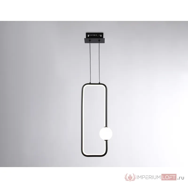 Подвесной светодиодный светильник FL66363 BK черный 19W 4200K 190*80*1000 от NovaLamp