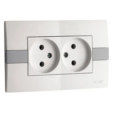 Розетка двойная Mono Electric Eсо 101-010105-121