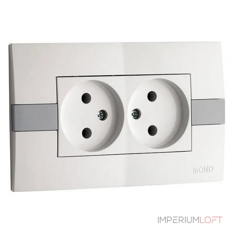 Розетка двойная Mono Electric Eсо 101-010105-121 Розетка двойная Mono Electric Eсо 101-010105-121