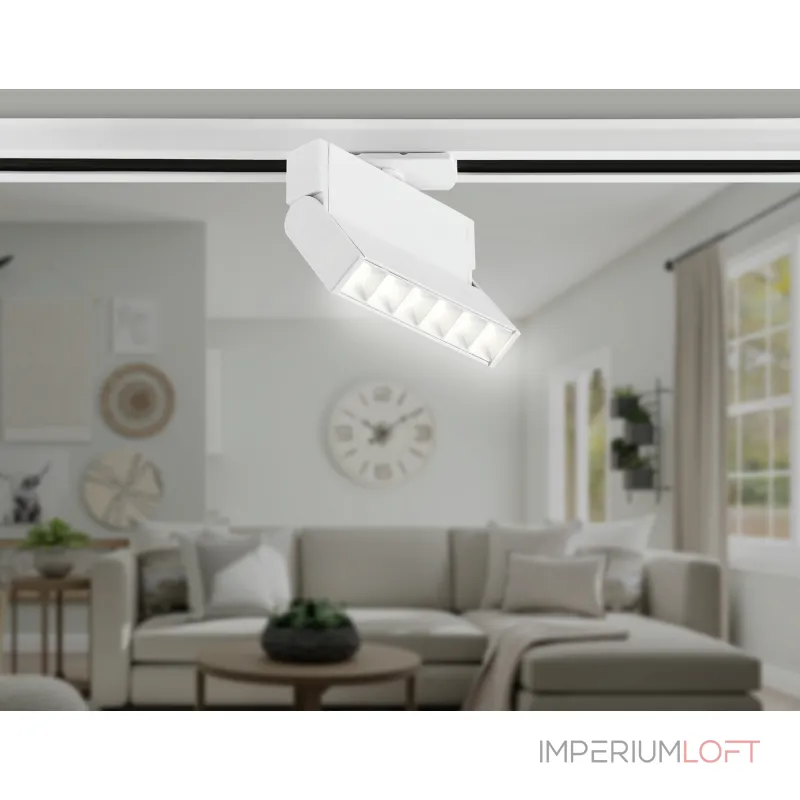 Светильник светодиодный трековый GL6811 WH белый LED 6W 3000K 24° 115*22*87 от NovaLamp
