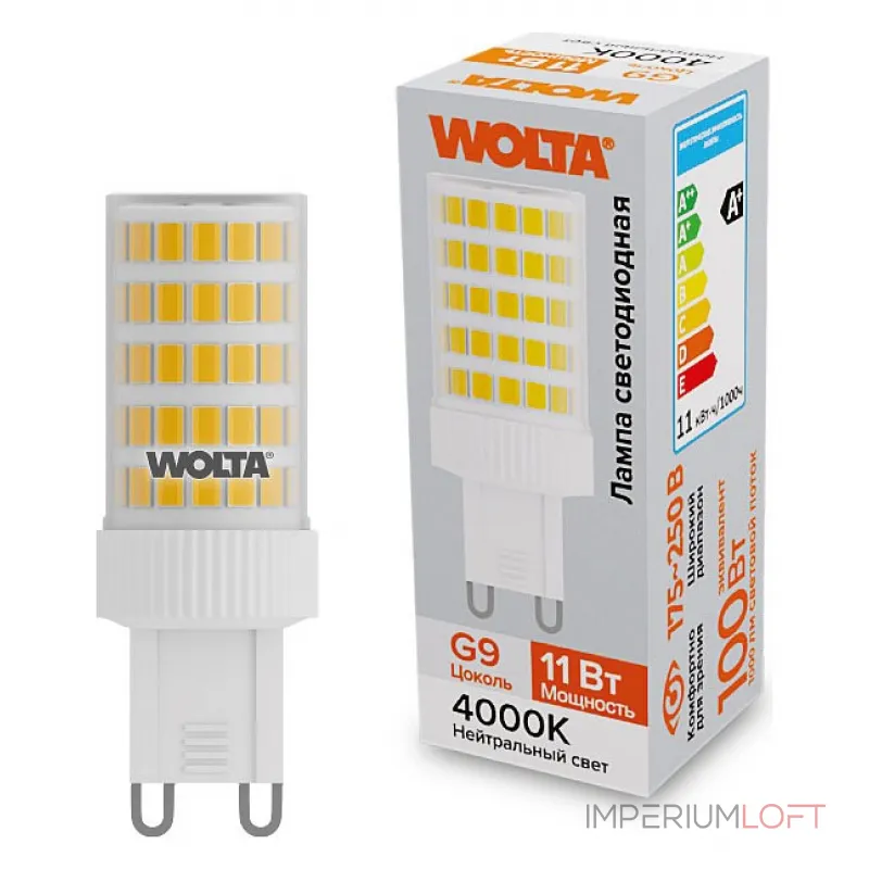 Лампа светодиодная Wolta G9 11Вт 4000K WSTD-JCD-11W4KG9-C от ImperiumLoft Лампа светодиодная Wolta G9 11Вт 4000K WSTD-JCD-11W4KG9-C от ImperiumLoft