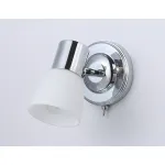 Накладной спот с выключателем TR3961 CH/FR хром/белый матовый E27 max 40W 118*105*200 от NovaLamp