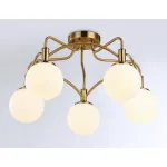 Подвесная люстра TR3212/5 GD/FR золото/белый матовый E27*5 max 40W D560*302 от NovaLamp