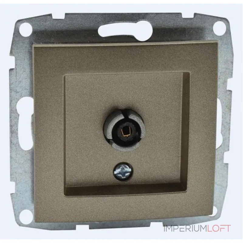 ТВ-розетка проходная без рамки Mono Electric Despina / Larissa 500-002305-137 ТВ-розетка проходная без рамки Mono Electric Despina / Larissa 500-002305-137