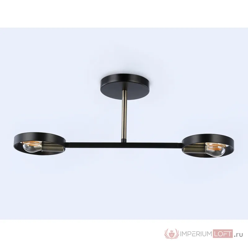 Подвесной светильник со сменной лампой TR8225/2 BK/SB черный/бронза E27/2 max 40W 510*165*190 от NovaLamp