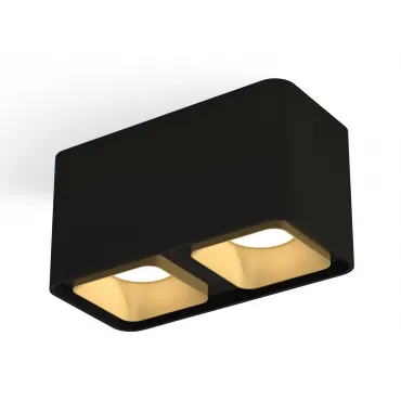Комплект накладного светильника XS7851004 SBK/SGD черный песок/золото песок MR16 GU5.3 (C7851, N7704) от NovaLamp