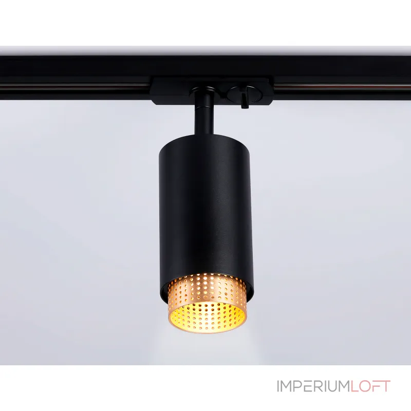 Светильник трековый GL5162 BK/GD черный/золото GU10 max 12W D60*190 от NovaLamp