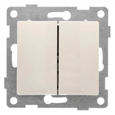 Выключатель проходной двухклавишный без рамки Gusi Electric BRAVO С10В8-003 Выключатель проходной двухклавишный без рамки Gusi Electric BRAVO С10В8-003