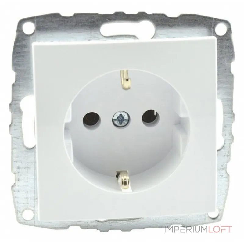 Розетка с заземлением без рамки Mono Electric Despina / Larissa 500-001921-117
