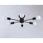 Потолочный светильник в стиле лофт TR80402/6 BK черный E27/6 max 60W D780*150 от NovaLamp