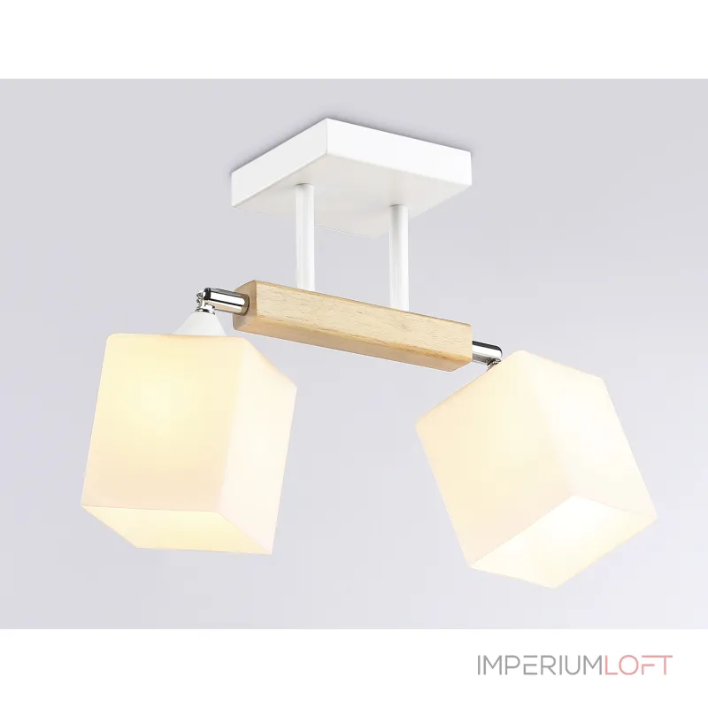 Подвесной светильник TR9511/2 WH/CH/FR белый/хром/белый матовый E27*2 max 40W 517*100*246 от NovaLamp