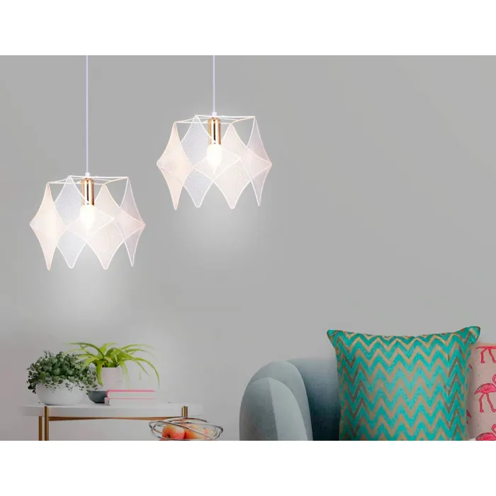 Подвесной светильник в стиле лофт TR8420 WH/GD белый/золото E14 max 40W D285*1000 от NovaLamp