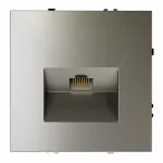 Розетка компьютерная встраиваемая S70 RJ45 кат.6 (шелк) Voltum VLS060104