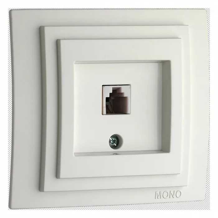 Розетка телефонная RJ-11 без рамки Mono Electric Larissa 103-191905-124 от ImperiumLoft