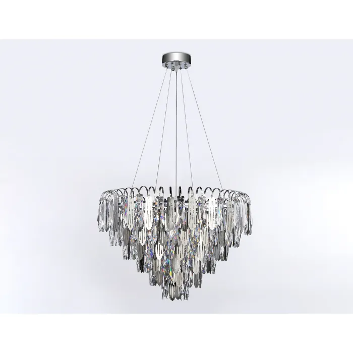 Подвесная люстра с хрусталем TR5257/11 CH/CL хром/прозрачный E27*11 max 40W D600*400 от NovaLamp