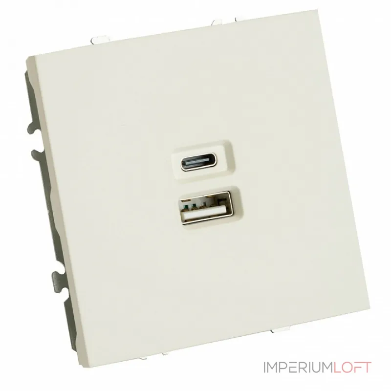 Розетка USB и type C без рамки Stekker RST10-5115-01 49879