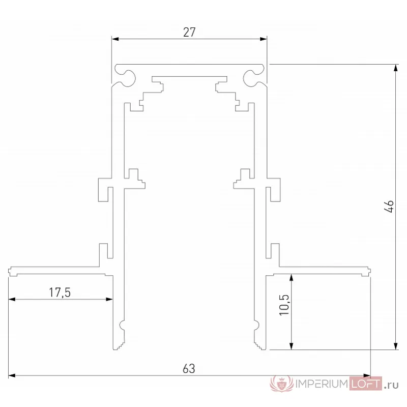 Трек встраиваемый Elektrostandard Slim Magnetic a067502 от ImperiumLoft