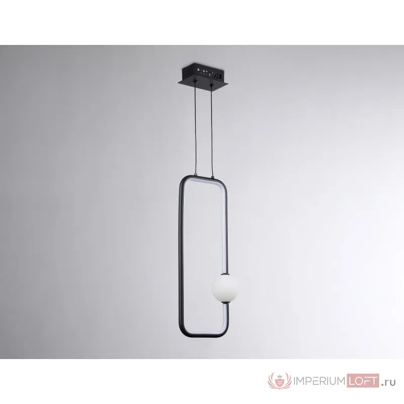 Подвесной светодиодный светильник FL66363 BK черный 19W 4200K 190*80*1000 от NovaLamp