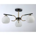 Светильник подвесной TR303311/3 BK/SB/FR черный/бронза/белый матовый E27*3 max 60W D560*250 от NovaLamp