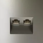 Розетка двойная Ethernet RJ-45 без рамки Voltum S70 VLS060204 от ImperiumLoft
