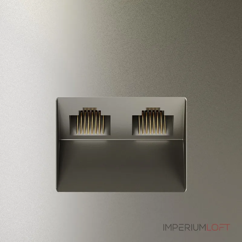 Розетка двойная Ethernet RJ-45 без рамки Voltum S70 VLS060204 от ImperiumLoft Розетка двойная Ethernet RJ-45 без рамки Voltum S70 VLS060204 от ImperiumLoft