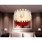 Подвесная люстра TR5061/6 GD/CL золото/прозрачный E14/6 max 40W D500*938 от NovaLamp