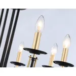 Подвесная люстра со сменной лампой TR9622/8 BK/CGD черный/золото E14/8 max 40W D700*450 от NovaLamp