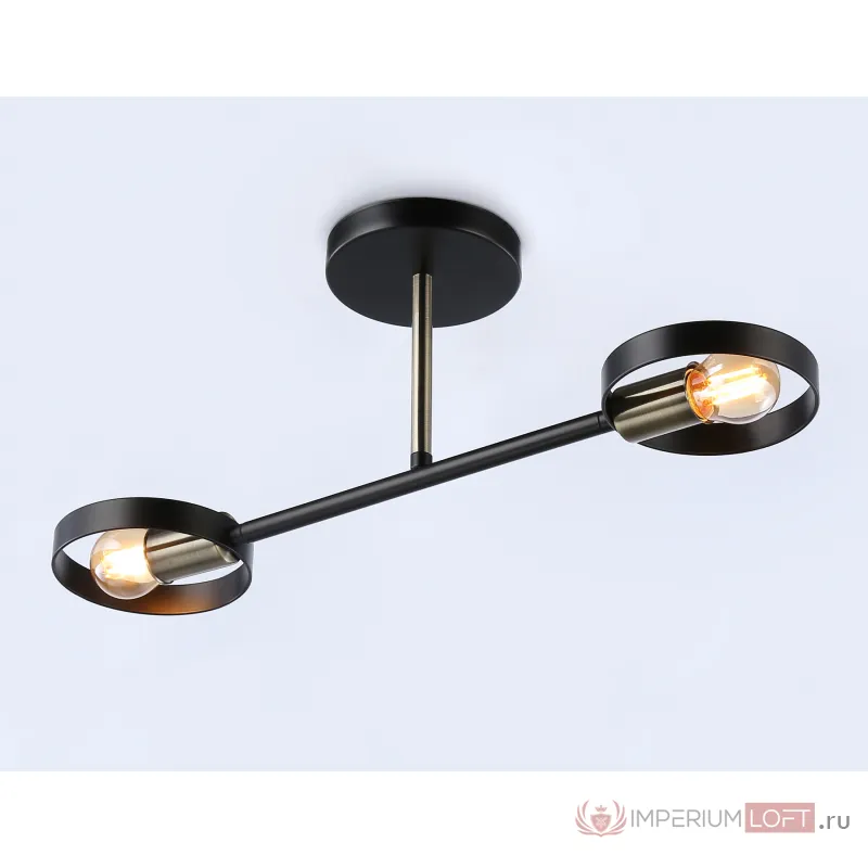 Подвесной светильник со сменной лампой TR8225/2 BK/SB черный/бронза E27/2 max 40W 510*165*190 от NovaLamp