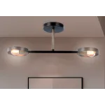 Подвесной светильник со сменной лампой TR8225/2 BK/SB черный/бронза E27/2 max 40W 510*165*190 от NovaLamp