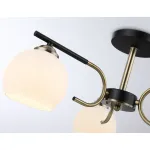 Светильник подвесной TR303311/3 BK/SB/FR черный/бронза/белый матовый E27*3 max 60W D560*250 от NovaLamp
