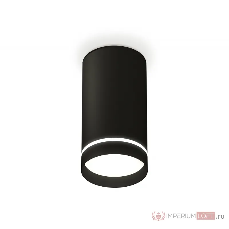 Комплект накладного светильника с акрилом XS8162006 SBK/FR черный песок/белый матовый GX53 (C8162, N8462) от NovaLamp