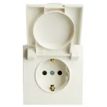 Розетка без заземления и со шторкой без рамки с крышкой Stekker RST16-5112-01 49881 от ImperiumLoft