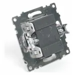 Выключатель двухклавишный без рамки Stekker Катрин 49019