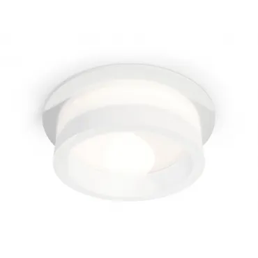 Комплект встраиваемого светильника XC8050015 SWH/FR белый песок/белый матовый GX53 (C8050, N8401)