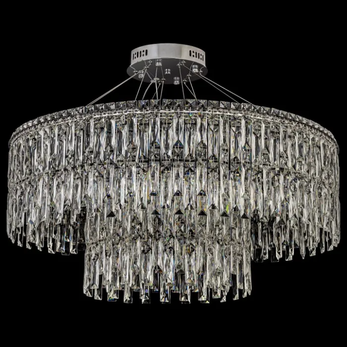 Подвесная люстра Arti Lampadari Ovindoli Nickel Ovindoli L 1.5.80+40.100 N от ImperiumLoft