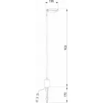 Наземный низкий светильник Elektrostandard Joli Joli (35182/F) черный