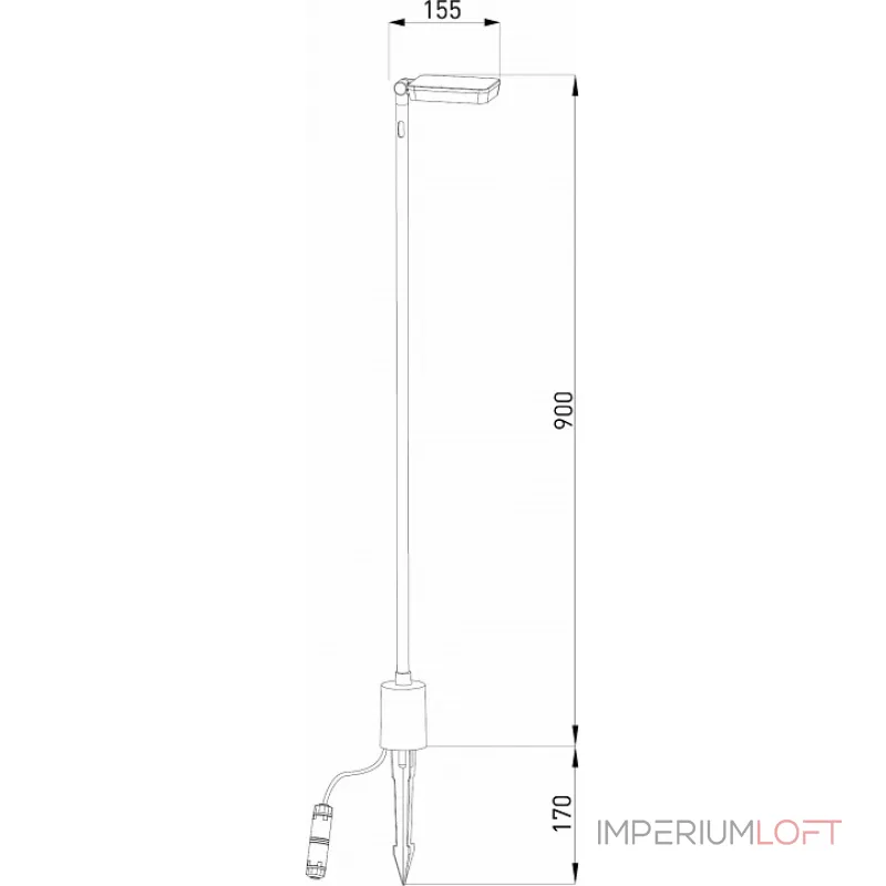 Наземный низкий светильник Elektrostandard Joli Joli (35182/F) черный