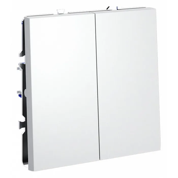 Выключатель двухклавишный без рамки Voltum S70 VLS020602 от ImperiumLoft
