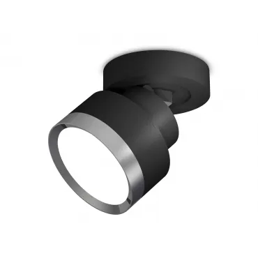 Комплект накладного поворотного светильника XM8102006 SBK/PPH черный песок/графит полированный GX53 (A2229, A2106, C8102, N8133) от NovaLamp