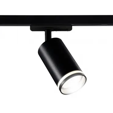 Трековый однофазный светильник со сменной лампой GL5202 BK черный GU10 max 12W от NovaLamp