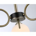 Светильник подвесной TR303311/3 BK/SB/FR черный/бронза/белый матовый E27*3 max 60W D560*250 от NovaLamp