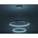 Светильник подвесной светодиодный FL5862/2 WH белый 45W 3000K/4200K/6400K D600/400*830 (без ПДУ) от NovaLamp