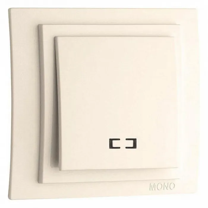 Выключатель одноклавишный с подсветкой Mono Electric Larissa 103-010125-101 от ImperiumLoft