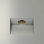 Розетка компьютерная встраиваемая S70 RJ45 кат.6 (сталь) Voltum VLS060105