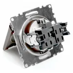 Розетка с заземлением и со шторками без рамки с крышкой Stekker Катрин 49029 от ImperiumLoft