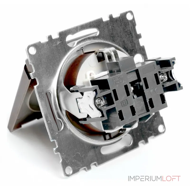 Розетка с заземлением и со шторками без рамки с крышкой Stekker Катрин 49029 от ImperiumLoft Розетка с заземлением и со шторками без рамки с крышкой Stekker Катрин 49029 от ImperiumLoft