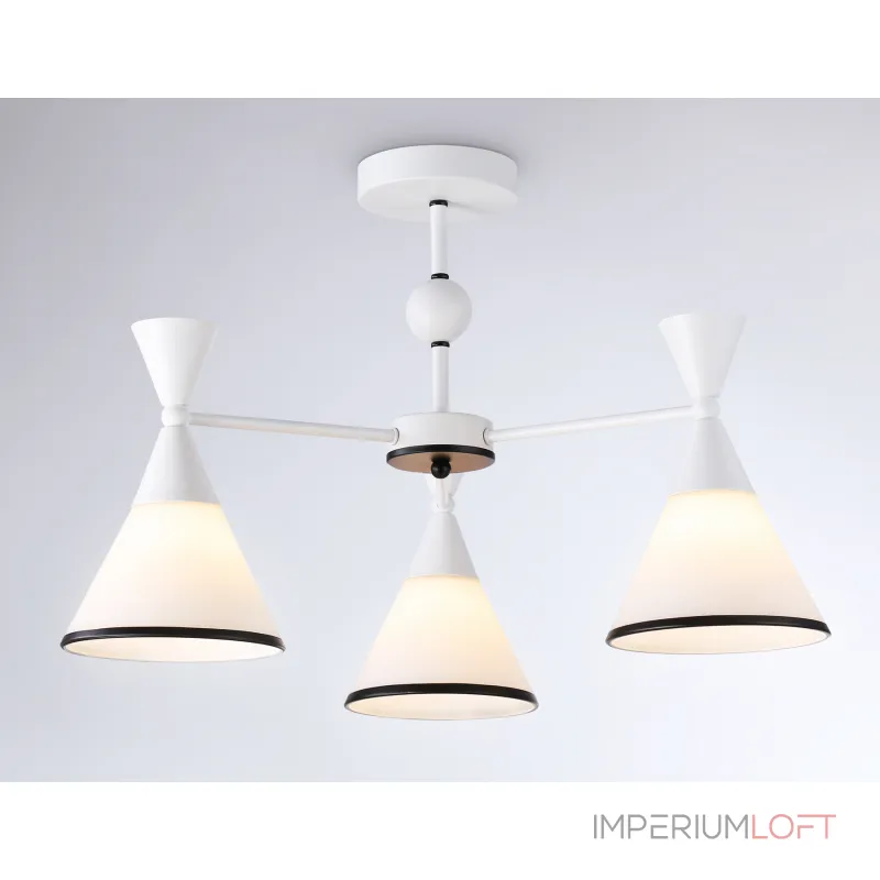Подвесной светильник TR3164/3 WH/BK белый/черный E27/3 max 60W D580*380 от NovaLamp